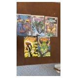 DC Comic Books Lot, 5 Different Comics