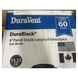 DuraVent Lot of 7- 6DBK-TL 6  Single-Wall Telescoping Length
