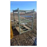 52x46   Metal Rack Frame,  3 levels tall