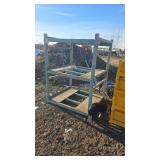 52x46   Metal Rack Frame,  3 levels tall