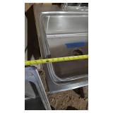 Stainless steel sink with faucet