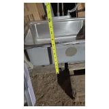 Stainless steel sink with faucet