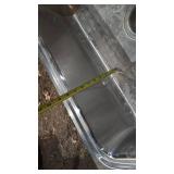 Stainless steel sink with faucet