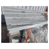 Future Pole Barn Steel.  50- 8ft sheets white color,  one bundle!