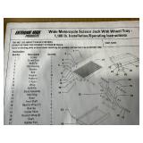 EXTREME MAX MOTORCYCLE JACK WITH DOLLY