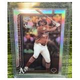 2025 Topps Chrome Nick Kurtz Sepia Foil Refractor Oakland A’s