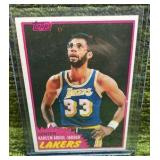 1981 Topps NBA Kareem Abdul-Jabbar, Center- Los Angeles Lakers