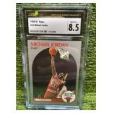 1990–91 NBA Hoops Michael Jordan CSG/CGC graded NM/Mint 8.5 Chicago, Chicago Bulls Iconic Card!