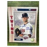Minnesota Twins Pat NESHEK Autographed Picture Inscribed 7/7/06 MLB Debut !
