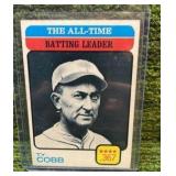 1973 Topps TY Cobb, The All-Time Batting Leader