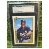 1990 Bowman Frank Thomas rookie card RC Chicago White Sox SGC Graded 92