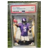 2014 Finest NFL Teddy Bridgewater PSA graded 9 MINT Minnesota Vikings