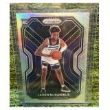 2020–21 PRIZM Jaden McDaniels rookie card RC Silver Refractor