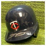 Carlos Gomez Autographed mini TC Helmet Minnesota Twins