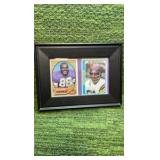 Purple People Eaters Allen Page, and Jim, Marshall of the Minnesota Vikings Framed Cards