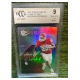 2007 Press Pass Adrian Peterson Class of 2007 BCCG graded 9 Oklahoma Sooners