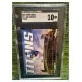 2023 Topps Chrome MAX SCHERZER Titans SGC graded 10