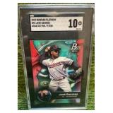 2023 Bowman Platinum Jose Ramirez Aqua Ice Foil /250SGC graded 10