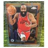 2025–26 Topps Chrome Basketball James Harden basketball framed insert- L.A.Clippers