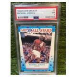 1989 Fleer Sticker All stars Michael Jordan PSA graded 7 Chicago Bulls