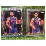 2025–26 Topps Chrome Basketball Cade Cunningham Wave and Disco Refractor- Detroit Pistons