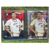 2025–26 Topps Chrome Basketball Ace Bailey Lot, rookie card, RC Red White and Blue Refractor & Pulsar Refractor RC rookie card Utah Jazz