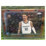2025–26 Topps Chrome Basketball JA MORANT basketball parallel Memphis Grizzlies