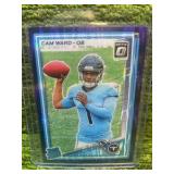 2025 Optic Donruss, Rated Rookie purple CAM  WARD rookie card, Tennessee Titans QB RC