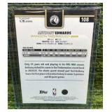 2025 Topps Flagship Blackout Exclusive Anthony Edwards blackout Minnesota Timberwolves