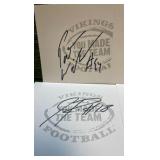 Minnesota Vikings, Kevin Williams, Pat  Williams, Bobby Wade, Sidney Rice autograph from 2007