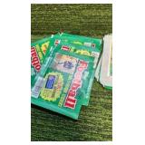 1985 Topps Football Yearbook Sticker packs, Seven unopened , few more open packs