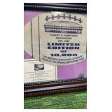 Hubert H.Humphrey Limited Edition piece of original Metrodome ROOF with Authenticity in Frame