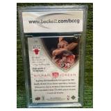 2009 –10 Upper Deck, MJ Legacy Collection, Michael Jordan Gold BCCG graded 10 Chicago Bulls