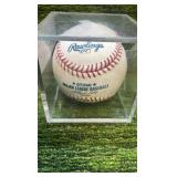 Silva Autographed Baseball with inscription "74 pitch CG 2005 04/74"