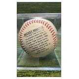 Mickey Mantle Commemorative Baseball HOF 1974 40th Year Anniversary