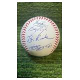 Multiple autograph baseball by…