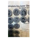 Early 80s Bottle Cap Saver Sheet FILLED up!