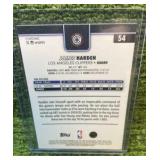 2025–26 Topps Chrome Basketball James Harden basketball framed insert- L.A.Clippers