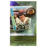 RON YARY Autographed mini Helmet, Inscribed "HOF & JOE KAPP #11"  Minnesota Vikings