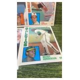 1984 Topps Oversized Set (#1-30) set includes Cal Ripken & Ricky Henderson
