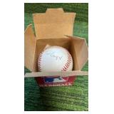 TODD BENZINGER Autographed RAWLINGS Official Ball