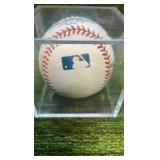 Silva Autographed Baseball with inscription "74 pitch CG 2005 04/74"