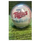 Tom Kelly, Minnesota Twins manager autographed baseball with Rick, Aguilera, and more