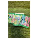 1985 Topps Football Yearbook Sticker packs, Seven unopened , few more open packs