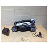 HART 40-Volt Cordless 18-inch Push Mower (Used, No Battery, Only Charger)