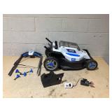 HART 20V 16" Electric Push Lawn Mower (Used, No Battery, No Bag, Only Charger)