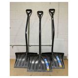 LOT OF 3 Suncast 20" Combo Snow Shovel & Pusher