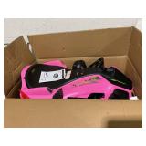 Aosom 12V Electric Drifting Go Kart w/ Slow Start, Music, Lights, Pink (Used, Powers On But Not Functioning)