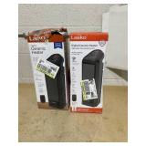 LOT OF 2 Lasko 16" Digital Ceramic Tower Heater with Remote (black, model CT16670)