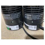 LOT OF 2 Lasko 16" Digital Ceramic Tower Heater with Remote (black, model CT16670)